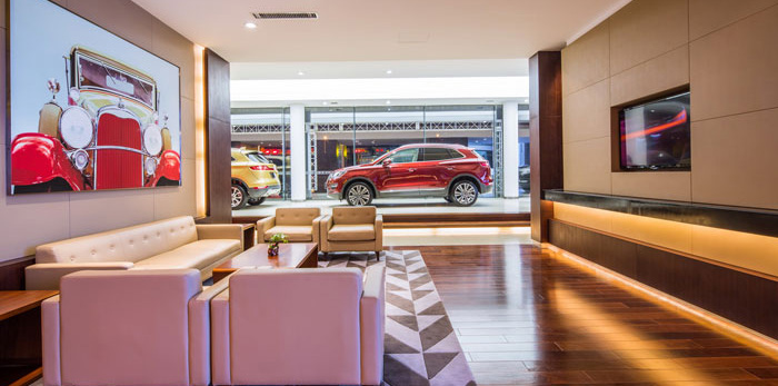 汽車貿易公司辦公室裝修設計效果圖