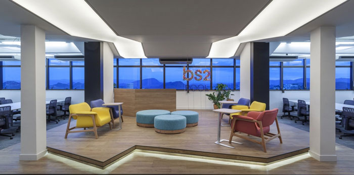 金融企業辦公室裝修設計效果圖