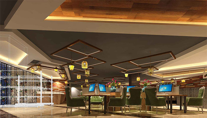 原味休閑風格網咖裝修設計案例