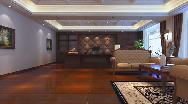 總經(jīng)理辦公室設(shè)計(jì)：主色調(diào)要簡(jiǎn)潔，明亮