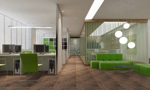 現代簡約辦公室室內配飾