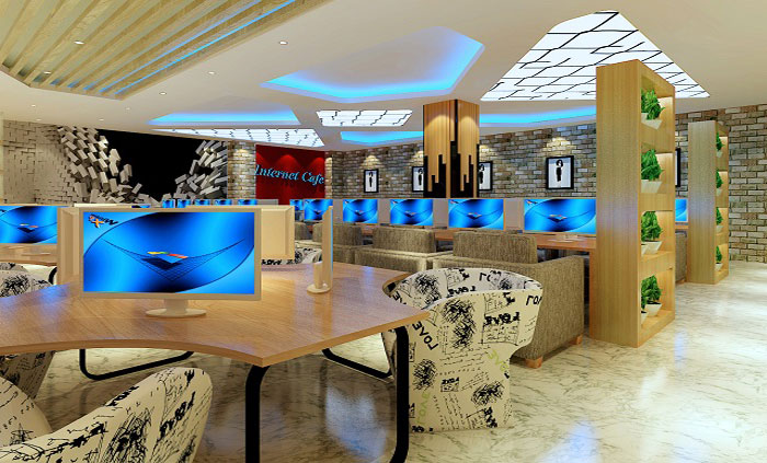 杭州網咖對戰B區域裝修設計效果圖