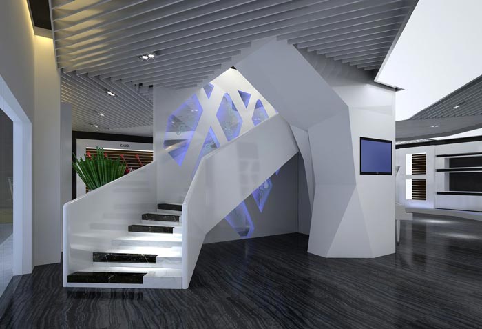 伽音琴行樓梯裝修設計案例效果圖