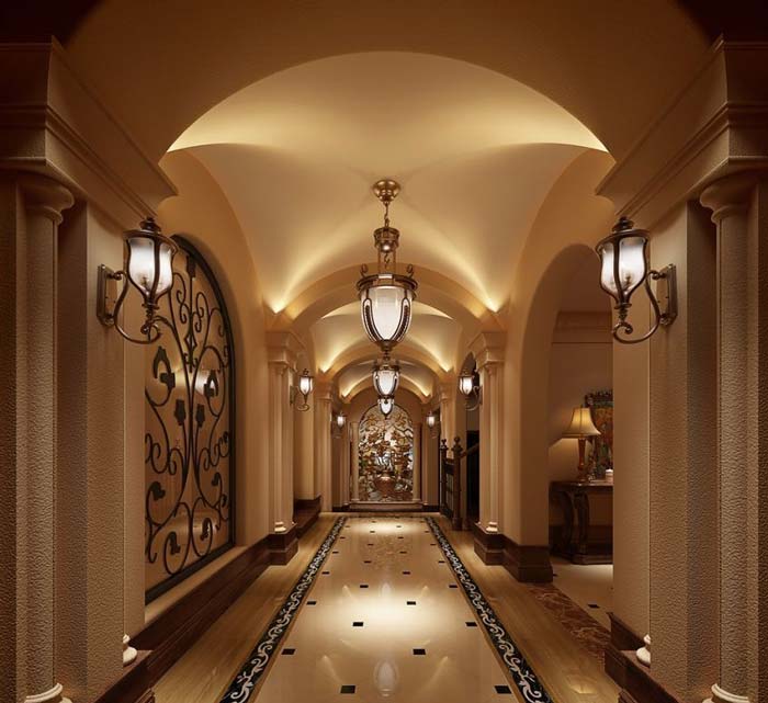 半山國(guó)際豪華別墅過道裝修設(shè)計(jì)案例效果圖