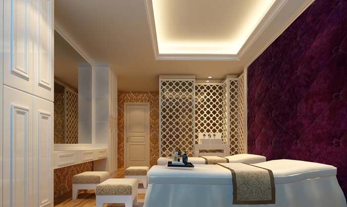 溫馨、浪漫美容院客房裝修設計案例效果圖