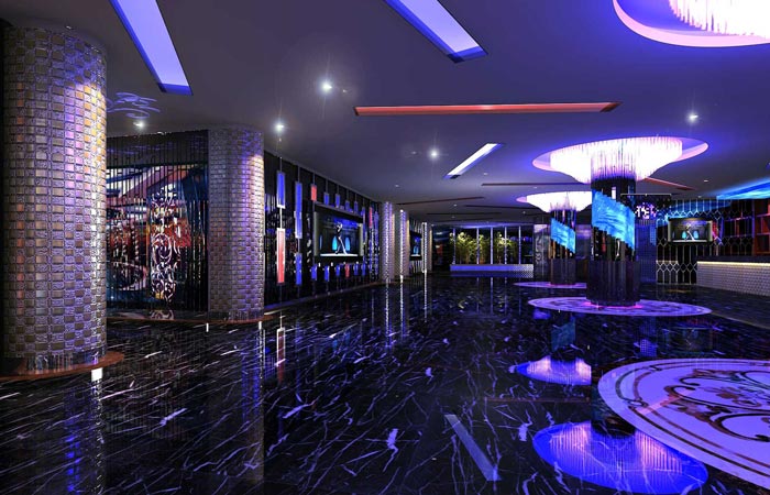 番禺富華國際KTV前廳裝修設計案例效果圖