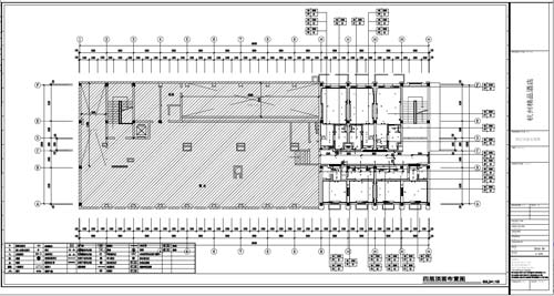 杭州精品酒店室內裝飾工程深化設計四層頂面布置圖