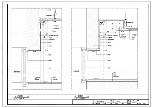 青少年活動中心施工圖深化設計節點大樣刨面圖25-26