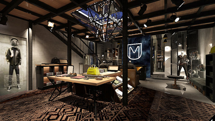 潮牌男裝專賣店裝修設計案例