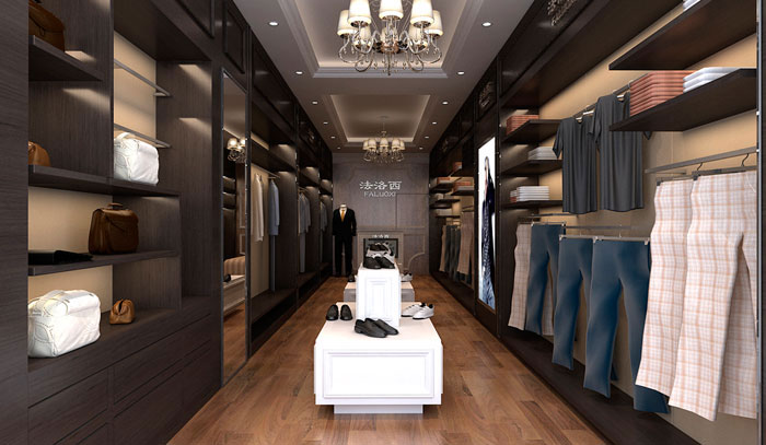 男裝專賣店裝修設計案例