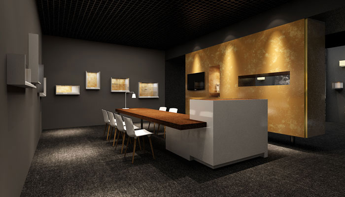 古董拍賣展會(huì)展廳裝修設(shè)計(jì)案例