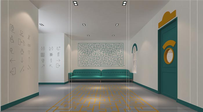 早教中心休息區裝修設計案例效果圖