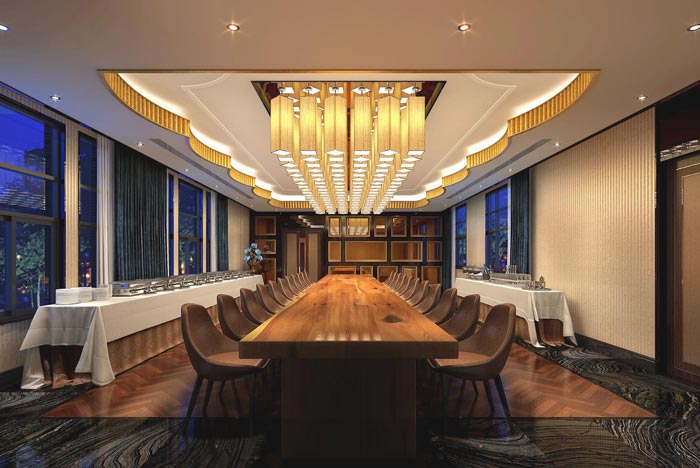 度假精品酒店餐廳裝修設計案例效果圖