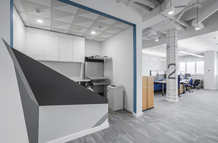 包裝公司辦公室打印間裝修設計案例效果圖