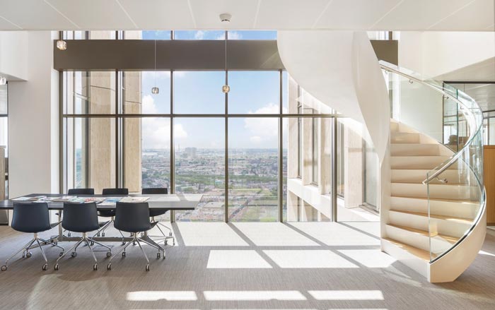 律師事務所辦公室樓梯裝修設計案例效果圖