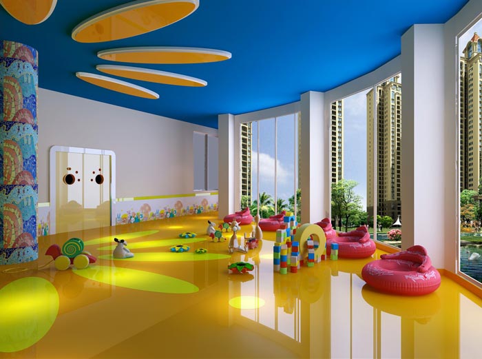 幼兒教育機構觀景區裝修設計案例