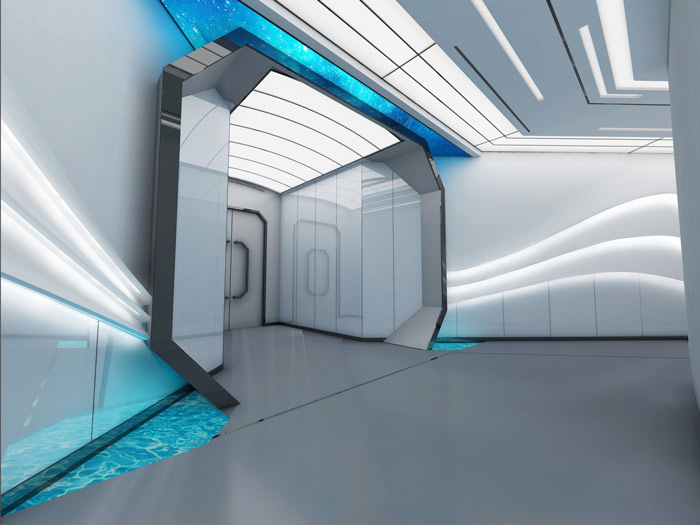 右腦開(kāi)發(fā)教育機(jī)構(gòu)過(guò)道裝修設(shè)計(jì)案例效果圖