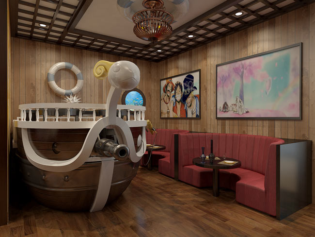 海賊王主題餐廳裝修設計效果圖