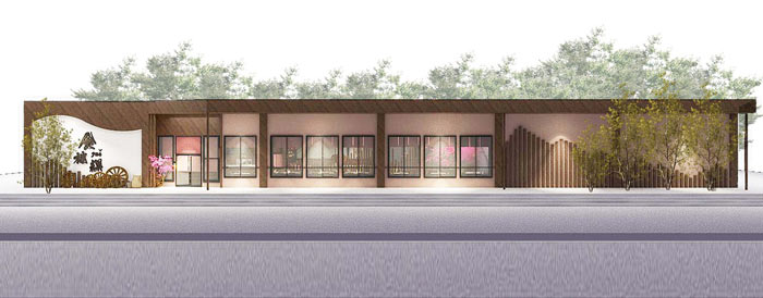 特色風味餐廳外立面裝修設計效果圖