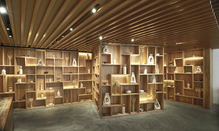 日式餐廳展示區裝修設計效果圖