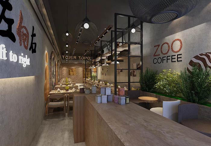 面館空間裝修設計效果圖