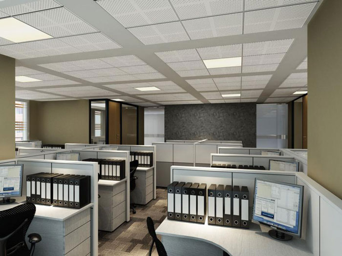 科技園區辦公樓辦公區裝修設計效果圖