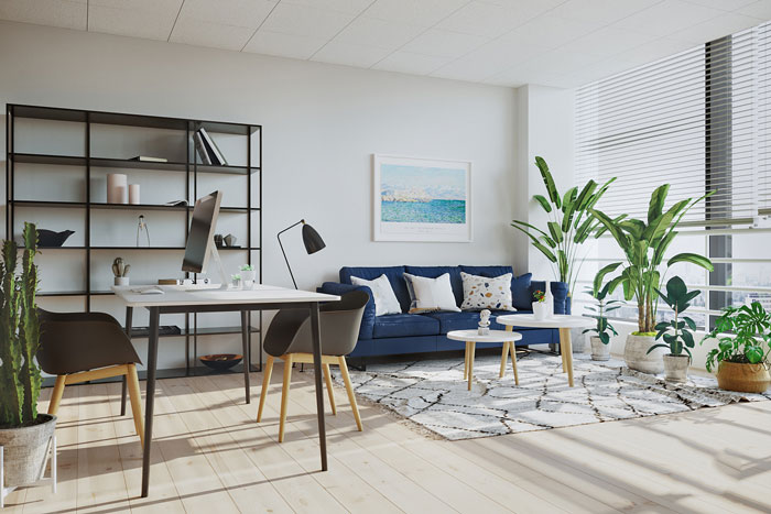 北歐風格總經(jīng)理辦公室裝修設(shè)計案例效果圖