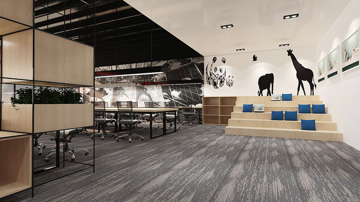 寵物公司辦公室休息區裝修設計效果圖