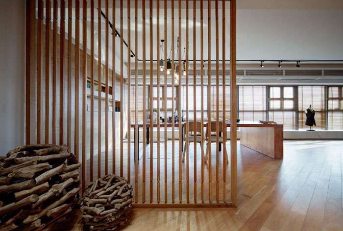 80平方辦公室進門隔斷裝修設計效果圖