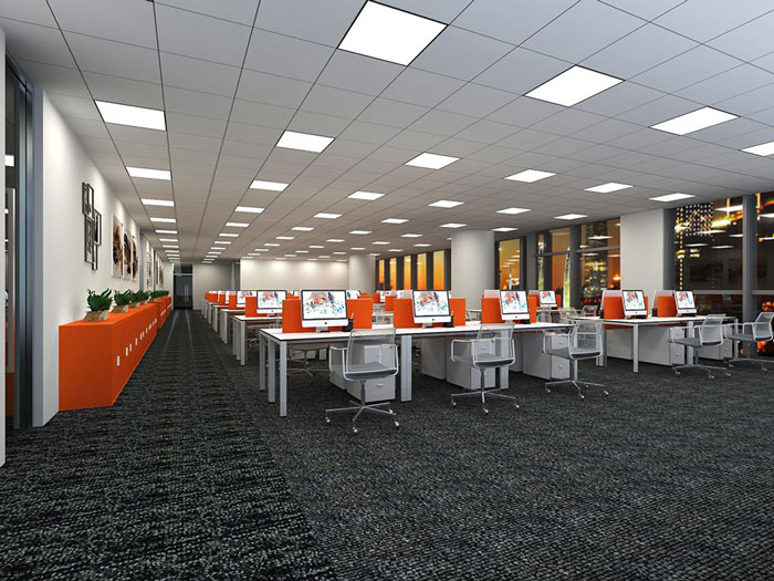 體育用品公司辦公室辦公區(qū)裝修設(shè)計效果圖