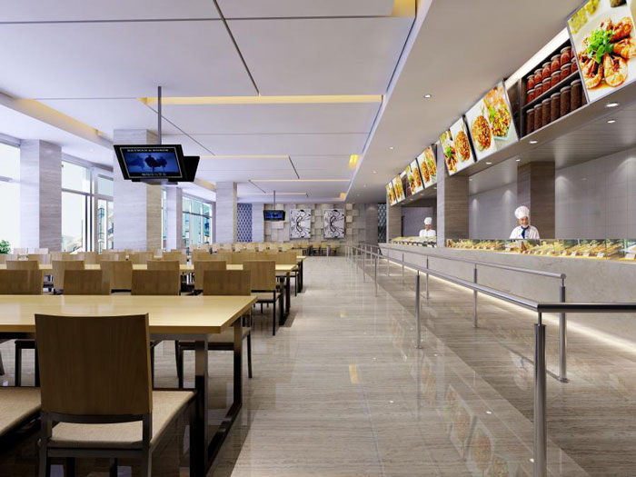 杭州濱江寫字樓餐廳裝修設計效果圖