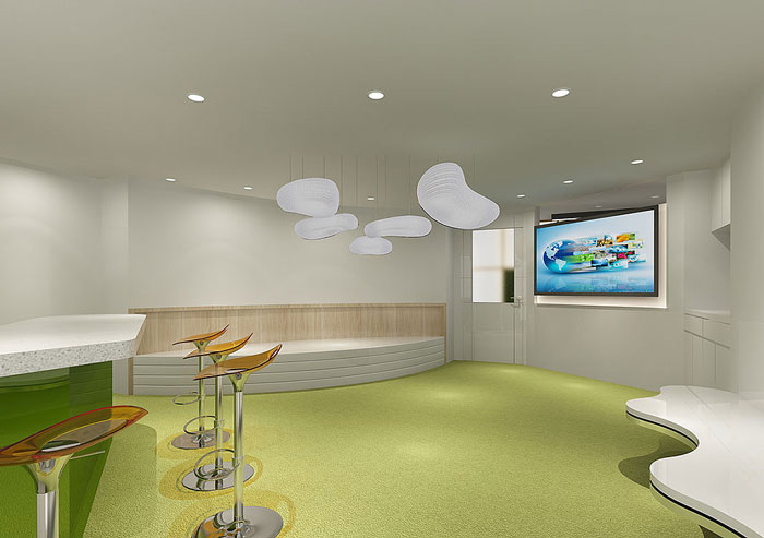 時尚辦公室休息室裝修設計效果圖