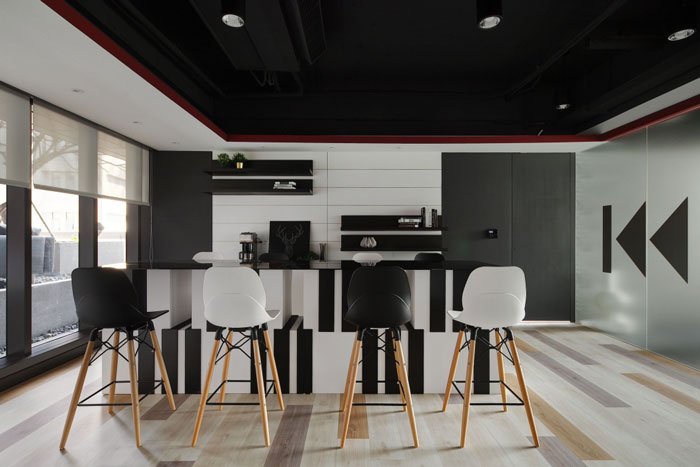 娛樂文化公司辦公室茶水間裝修設計效果圖