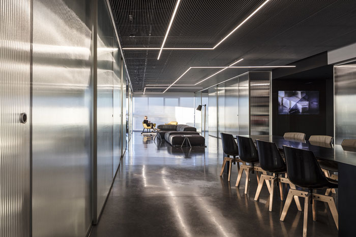 食品進出口公司辦公室公共區域裝修設計效果圖