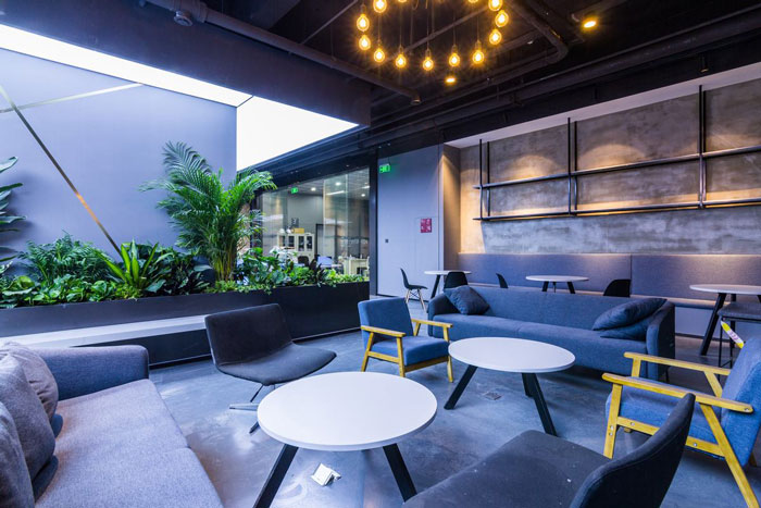 基地辦公室接待區裝修設計效果圖