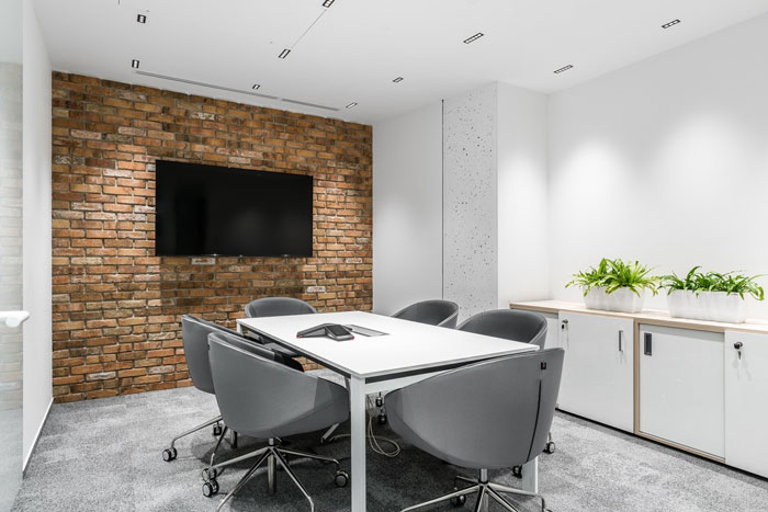 軟件技術公司辦公室小型會議室裝修設計效果圖