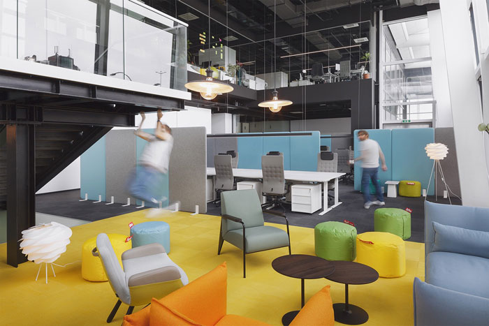 1100平方辦公室辦公區裝修設計效果圖