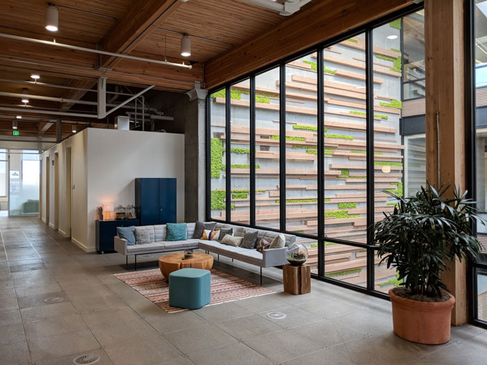 簡約時尚辦公室接待區裝修設計效果圖