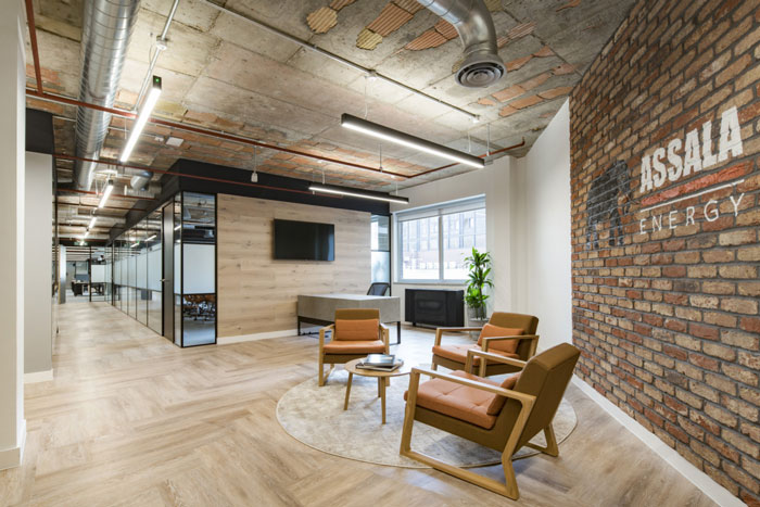 能源公司辦公室接待區裝修設計效果圖