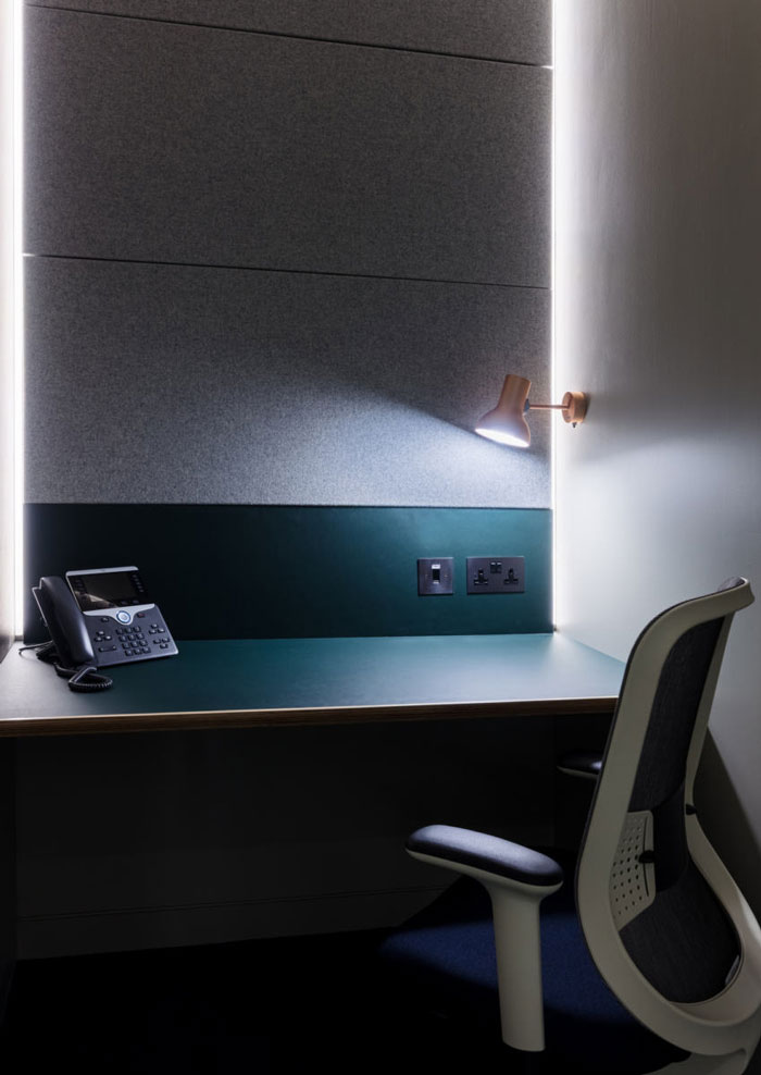 金融機構辦公室電話區裝修設計效果圖