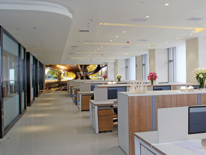 杭州富陽辦公室辦公區裝修設計效果圖