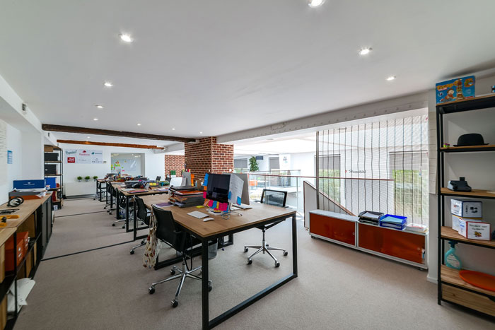 兩層550平方辦公室辦公區裝修設計效果圖