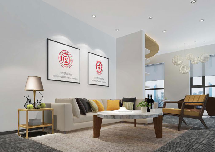 杭州蕭山辦公室接待區裝修設計效果圖