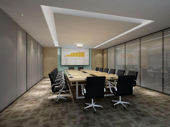 杭州倉前辦公室會議室裝修設(shè)計效果圖