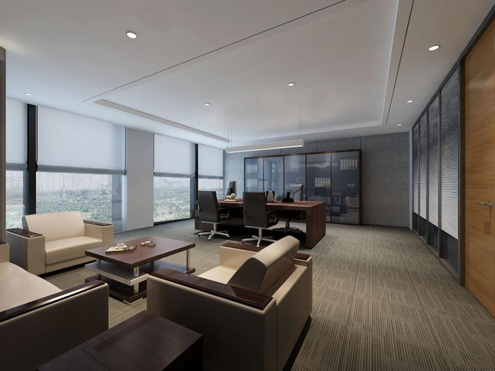 杭州倉前總經(jīng)理辦公室裝修設(shè)計效果圖