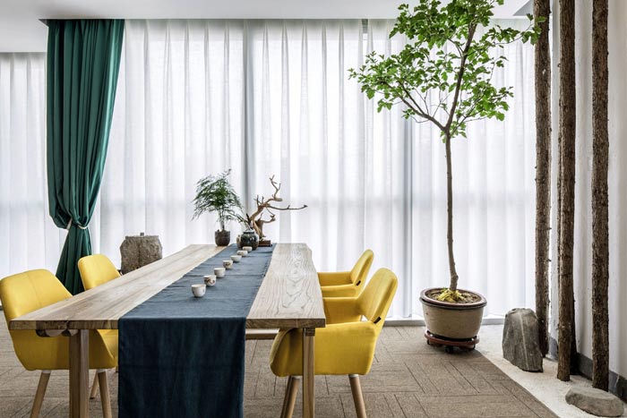 環(huán)保總經(jīng)理辦公室品茶區(qū)裝修設(shè)計(jì)效果圖