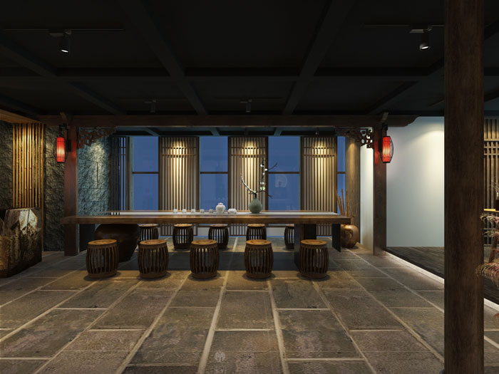 園林辦公室辦公區裝修設計方案效果圖