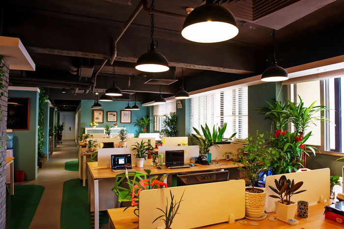 美式辦公室辦公區裝修設計效果圖