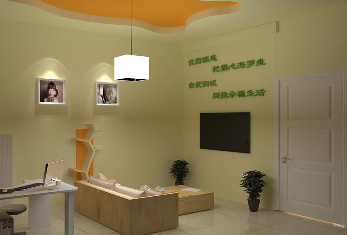 小學心理咨詢室接待區裝修設計效果圖