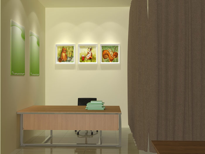 小學心理咨詢室辦公區裝修設計方案